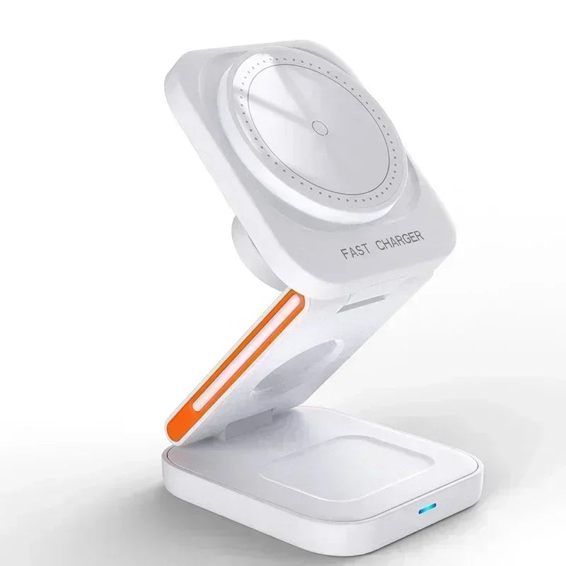 Station de Charge Magnétique 3-en-1